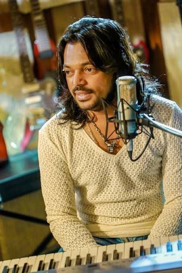 Heshan Gamage in the studio