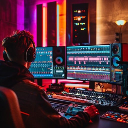 Producer at the mixing desk